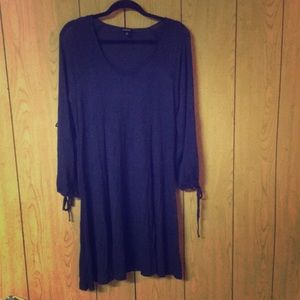 Torrid Navy Cold Shoulder Knit Dress
